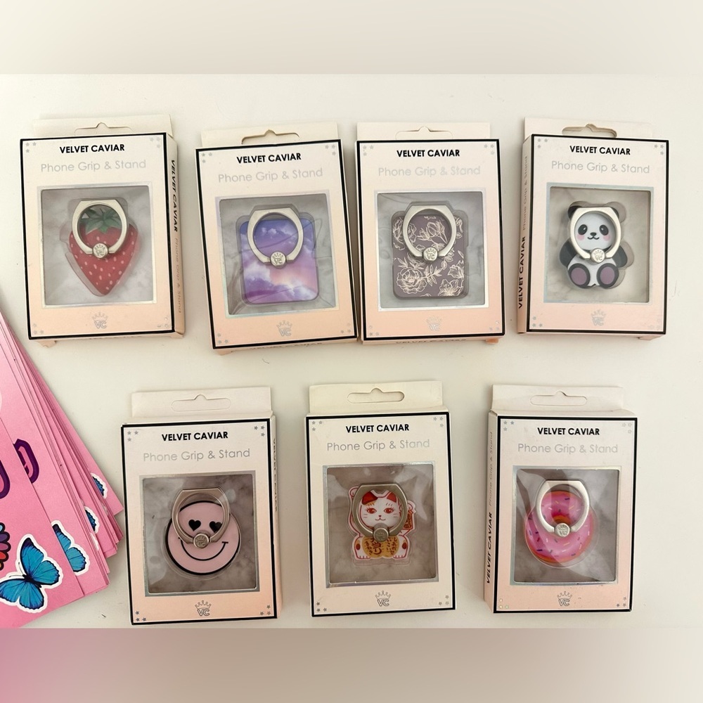 Velvet Caviar Bundle 7 Phone Grips NWT